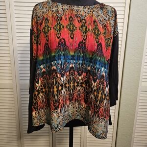 Fig and Flower Multicolor Bohemian Blouse.